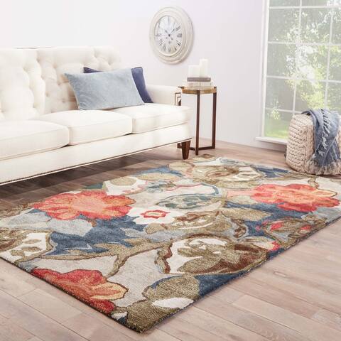 Clemente Handmade Floral Area Rug