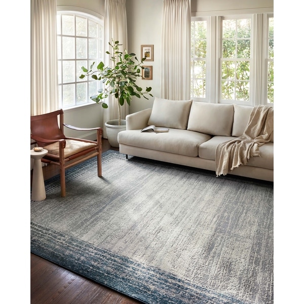 Alexander Home Grant Modern Abstract Border Area Rug - On