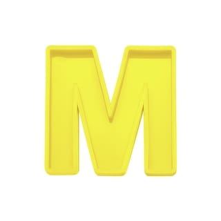 Resin Letter Model Alphabet M Silicone Yellow 4