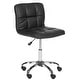 preview thumbnail 3 of 4, Safavieh Brunner Black Desk Chair - 18.3" x 21.9" x 31.5"
