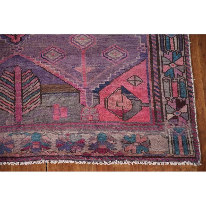 Over-Dyed Bakhtiari Persian Vintage Area Rug Hand-Knotted Wool Carpet - 6'2"x 9'5"