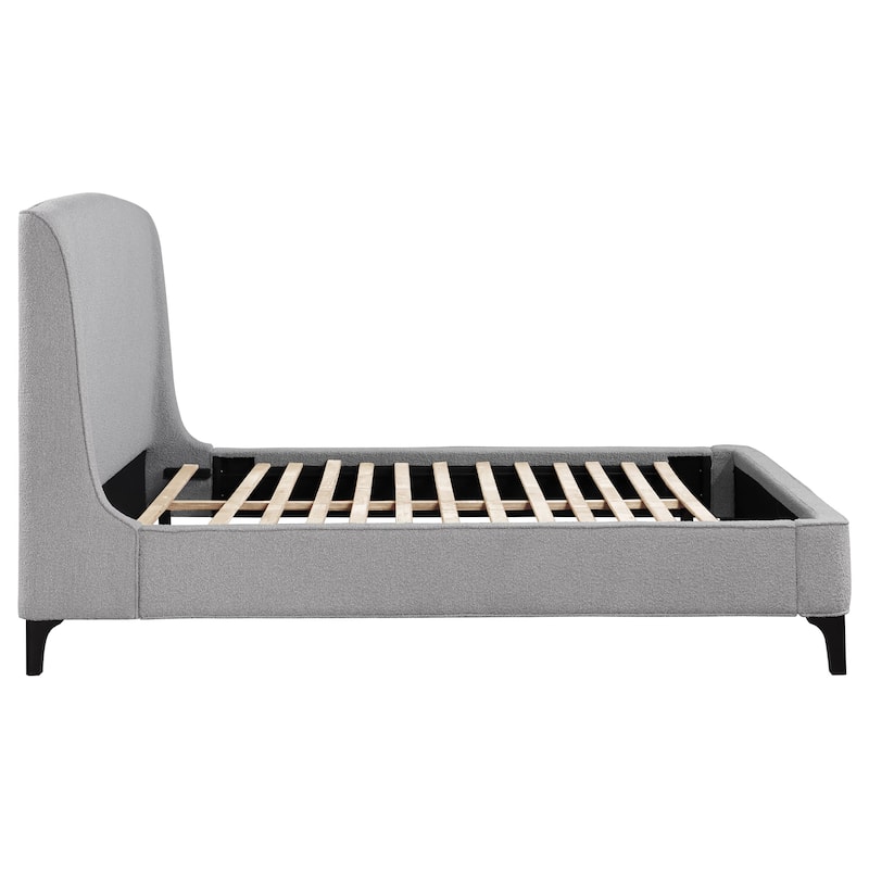 Mosby Contemporary Boucle Upholstered Wingback Bed
