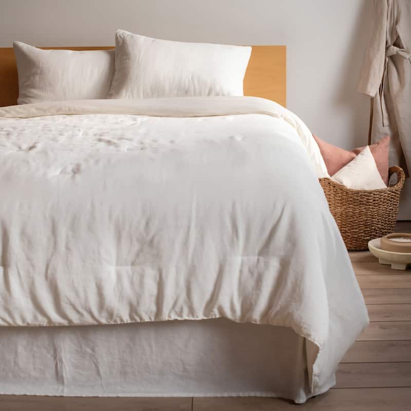 100% French Linen Bedskirt by BOKSER HOME