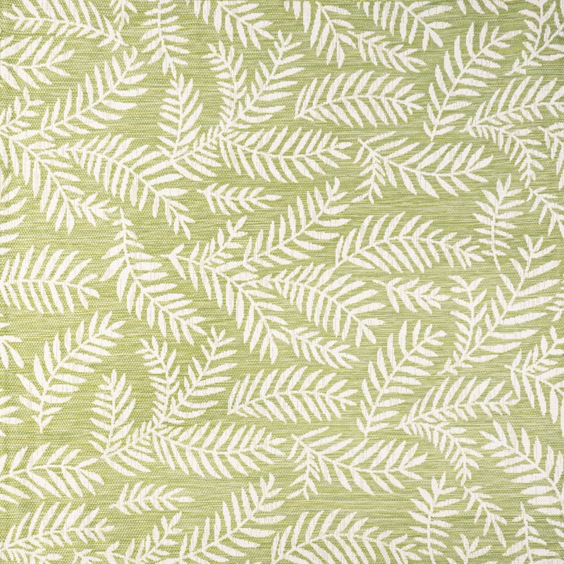 JONATHAN Y Galon Palm Frond Indoor/Outdoor Area Rug - 5' Square - Green/Cream