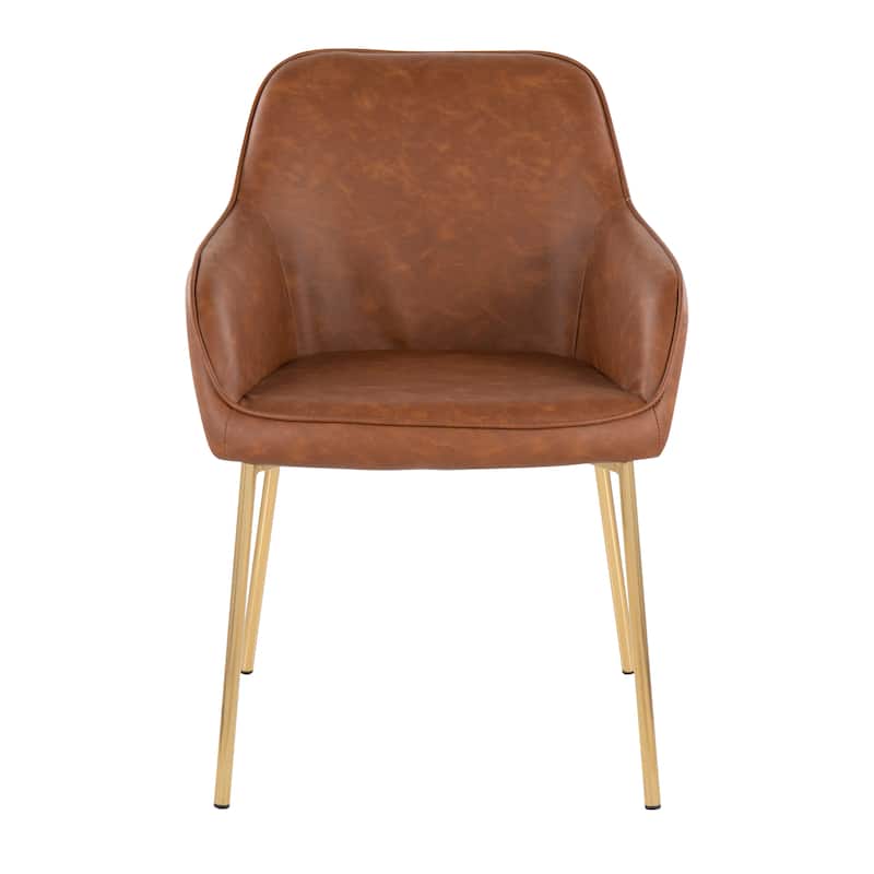 Silver Orchid Galotti Gold Upholstered Dining Chair (Set of 2)