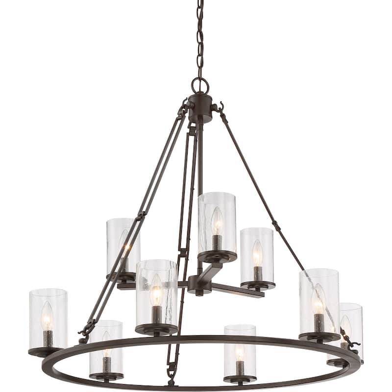 Buchanan 9-Light 30" Transitional Chandelier in Western Bronze