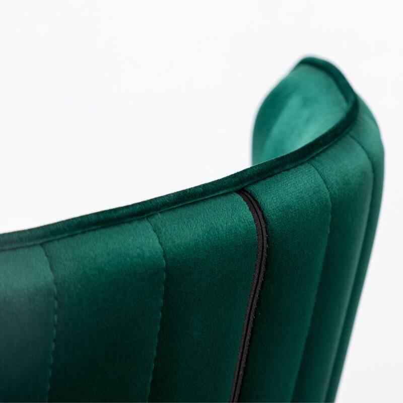 Leland Fabric Upholstered Wingback Bar Stools