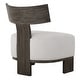 preview thumbnail 6 of 7, Uttermost Finlay Dark Walnut Accent Chair - 32.25" H x 27.5" W x 25.5" D