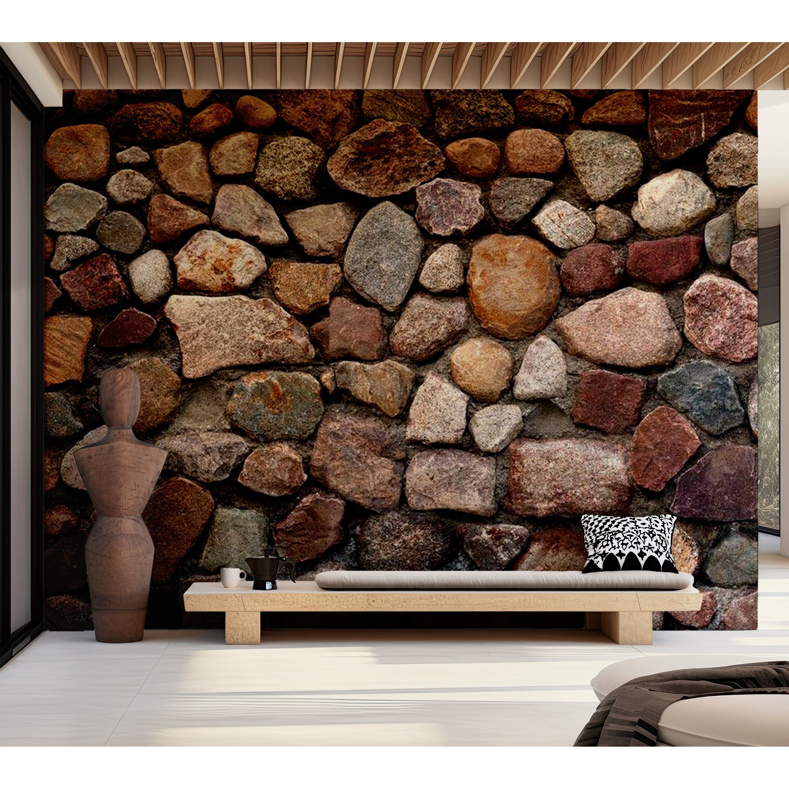 old castle wall wallpaper