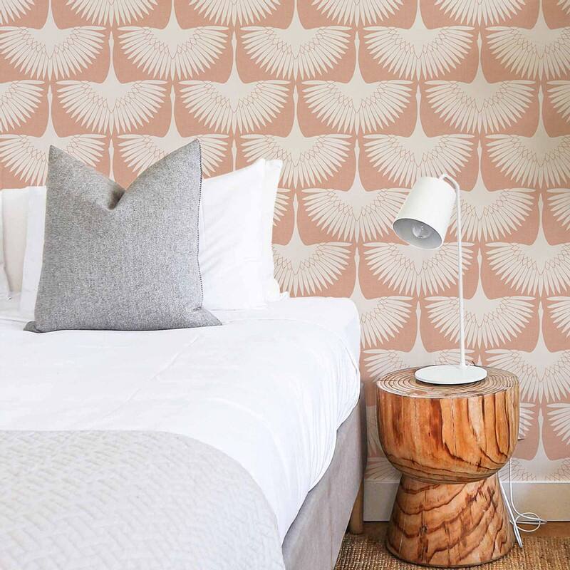 Genevieve Gorder Feather Flock Removable Peel and Stick Wallpaper