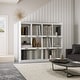 preview thumbnail 4 of 28, GDFStudio - Oxon Modern 10-Shelf Bookcase with Cubby Storage White