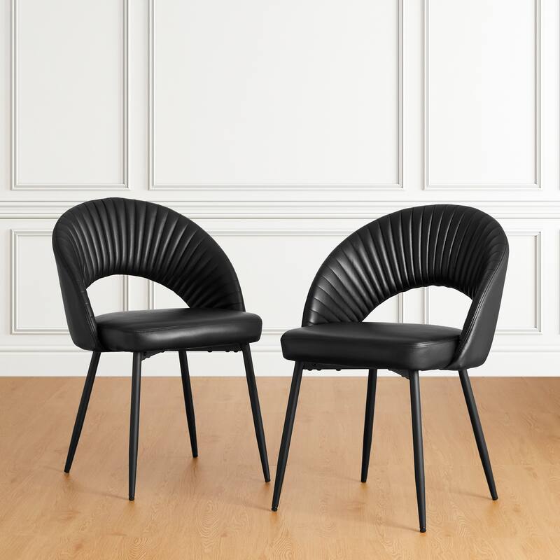 Glitzhome Set of 2 41"H Modern Tapered Leg Counter or High Bar Stools