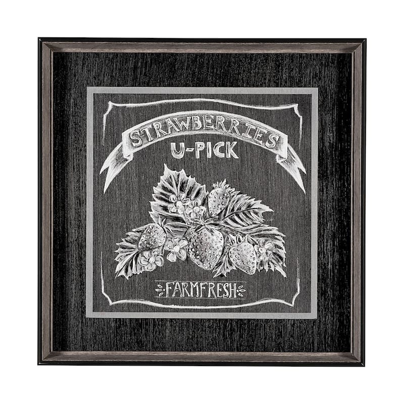 Farm Fresh Strawberries Framed Art Print