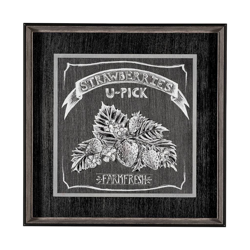 Farm Fresh Strawberries Framed Art Print