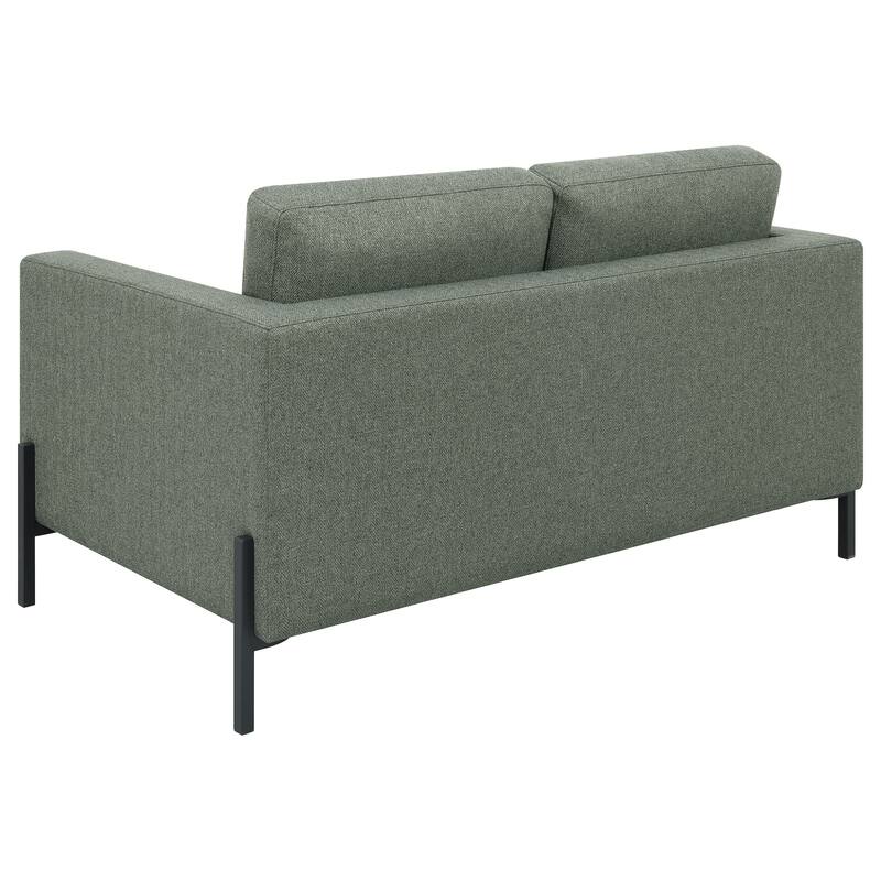 Tilly Transitional Upholstered Track Arms Sofa Set