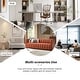 preview thumbnail 15 of 81, HULALA HOME Olinto Modern 83''W Genuine Leather Tufted Couch Sofa with Channel Back and Solid Wood Legs