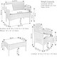 preview thumbnail 3 of 14, Sunnydaze Dunmore 4-Piece Patio Set with Cushions