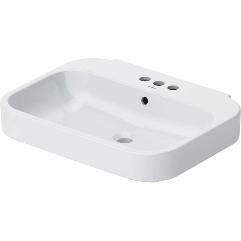 Duravit Happy D.2 25-5/8" Rectangular Ceramic Wall Mounted Bathroom - White