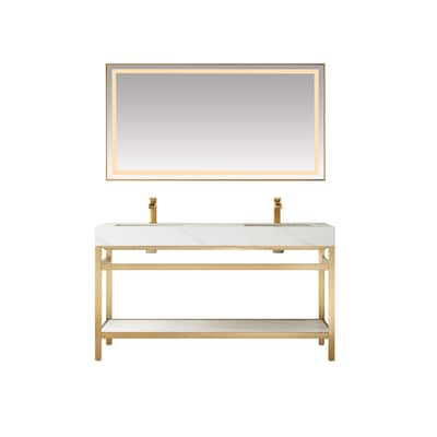 Miseno MV702560M Funes 60" Free Standing Double Basin Vanity Set with
