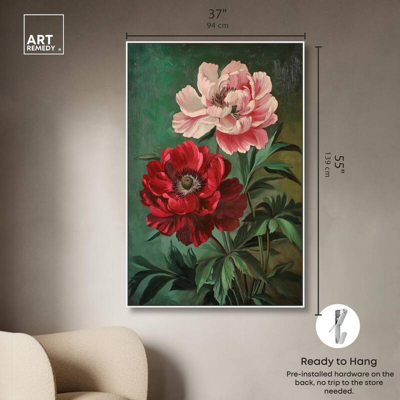 Symphony of Peonies Canvas by Art Remedy