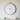 Metal Wall Clock 30" Gold White - 30.00 x 34.00 x 1.50in