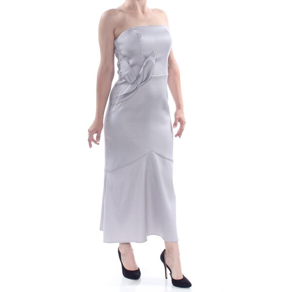 womens silver formal dresses