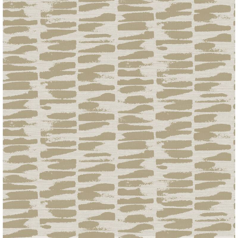 A-Street Prints Myrtle Gold Abstract Stripe Wallpaper