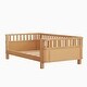 preview thumbnail 11 of 41, Toddler Low-profile Bed with Fences Headboard Footboard and Removable Side Rails for Kids, Girls and Boys Wooden Daybed