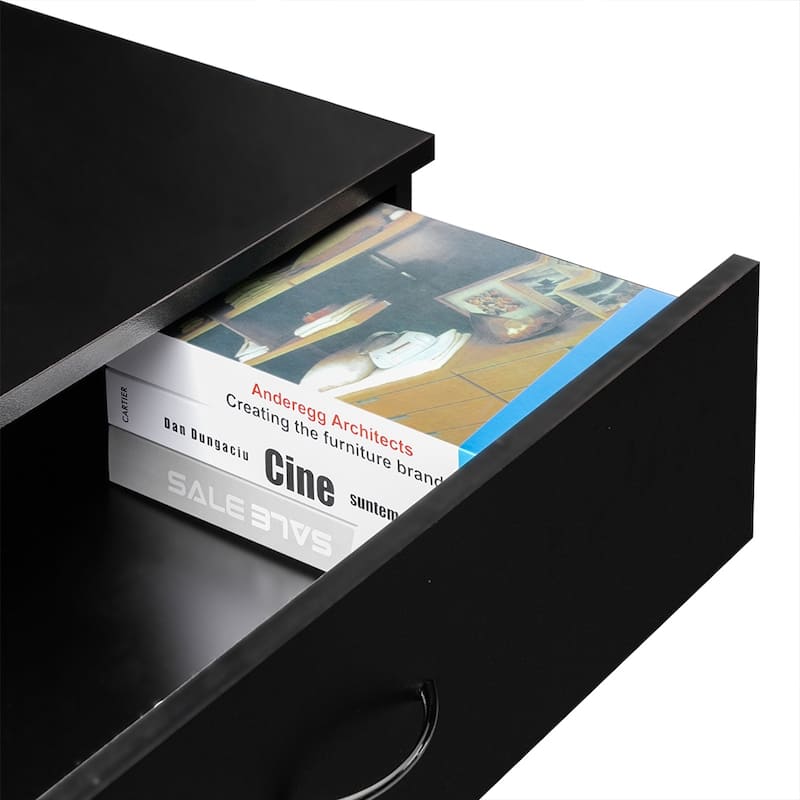Modern Wood 4-Drawer Storage Nightstand