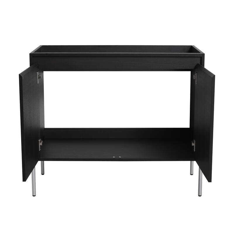 36" Freestanding Bathroom Vanity Cabinet, Soft Close Double Doors, Durable Eco-Friendly Plywood Construction