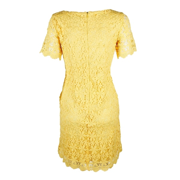 yellow scalloped dress