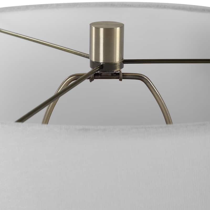 Uttermost Foster Black Glaze Table Lamp - 26'' H X 16'' W X 16'' D