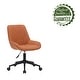 preview thumbnail 7 of 17, Porthos Home Cabe Swivel Office Computer Chair, Microfiber Upholstery