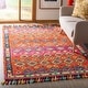 preview thumbnail 1 of 13, SAFAVIEH Handmade Aspen Dona Boho Tribal Wool Rug 3' x 5' - Orange/Fuchsia