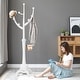 preview thumbnail 3 of 16, Tree-branch Rubberwood Freestanding Coat Rack with 8 Hooks - 24.5"W x 70.87"H