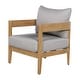 preview thumbnail 18 of 29, Brooklyn Outdoor Acacia Wood Club Chair with Cushions (Set of 2) by Christopher Knight Home