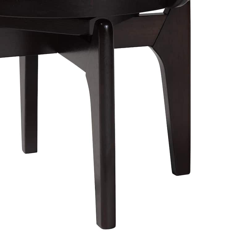 Delacruz Swivel Dining Chair - Round Open Back Accent Chair with Faux Leather Upholstery, Modern Contemporary Seating
