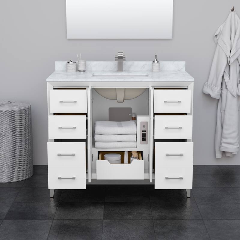 Amici 42-inch Single Vanity, Quartz Top