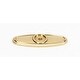 preview thumbnail 7 of 8, Alno Classic Traditional 2-1/2 Inch Long Cabinet Knob Backplate Polished Brass