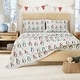 preview thumbnail 1 of 4, Linery & Co. Ultra-Soft Turkish Cotton Flannel Christmas Print Sheet Set Queen - Penguins