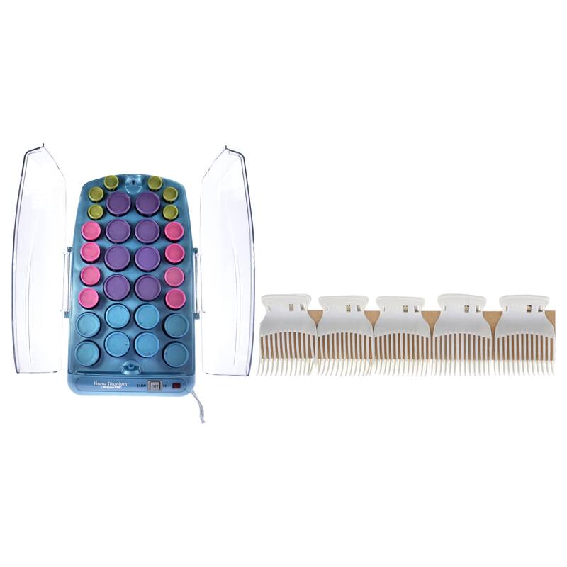 Nano Titanium Coated 30 Roller Set - BABNTHS40 46Pc by BaBylissPRO for Unisex