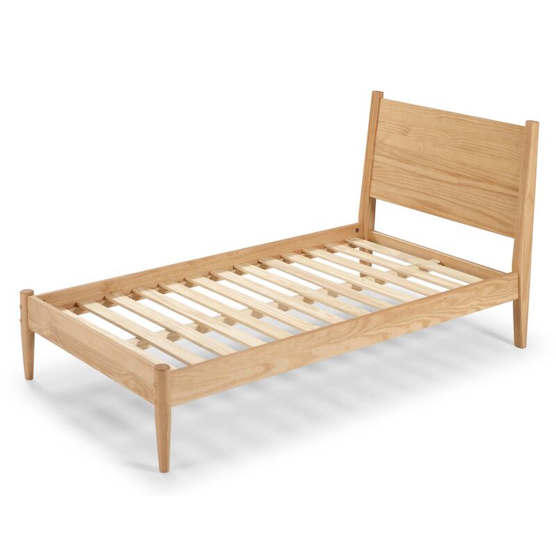 Mid-Century Panel Bed - Natural - Full