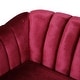 preview thumbnail 4 of 13, Ansonia Contemporary Velvet 3-seat Sofa by Christopher Knight Home