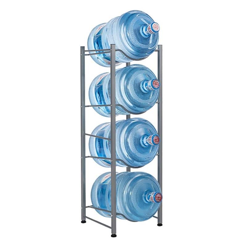 Heavy Duty Jug Holder Water Bottle Storage Rack, 4-Tier 5-Tier