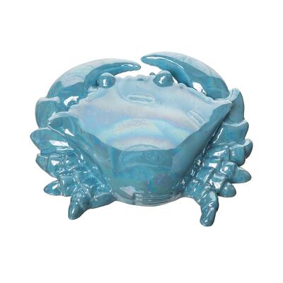 Large Iridescent Crab Figurine