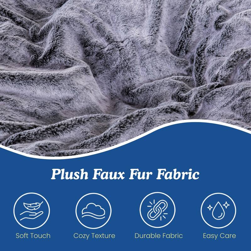 Sealy® Bala Faux Fur Corduroy 5ft Foam Bean Bag Lounger
