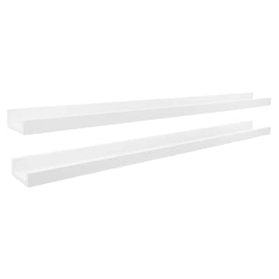 kieragrace KG Edge Frame Ledge, Set of 2 - White - 44"