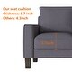 preview thumbnail 7 of 22, Modern Comfortable Living Room Furniture L Shape Sofa with Ottoman in Fabric with High Quality Wood and Durable Metal Legs