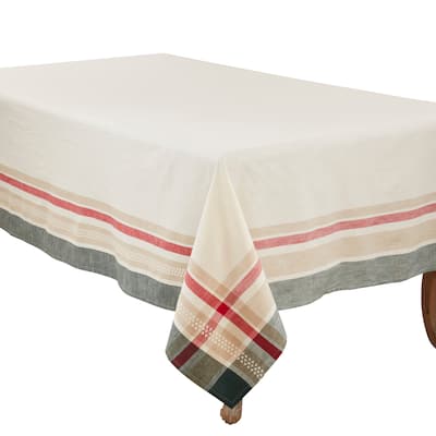 Merry Pines Dobby Tablecloth
