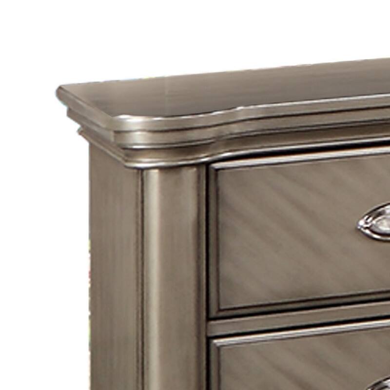 Brown 2 Drawer 18 in. W Nightstand with Sturdy Hardware and Ample Storage